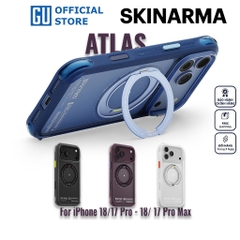Ốp Lưng SKINARMA ATLAS Cho iPhone 18 Pro/ 18 Pro Max/ 17 Pro/ 17 Pro Max Tích Hợp Chân Đế Xoay Bằng Nhôm Chắc Chắn