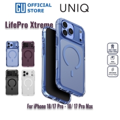 Ốp Lưng UNIQ LIFEPRO XTREME Cho iPhone 18 Pro/ 18 Pro Max/ 17 Pro/ 17 Pro Max Tích Hợp Sạc Từ Tính Không Dây MagClick™