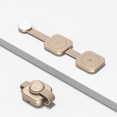 Đế Sạc Không Dây MAZER 3in1 Qi2 MagTrifold03 Sạc Đồng Thời 3 Thiết Bị Công Suất 15W Đạt Chuẩn Qi2 & MaggSafe Gấp Gọn