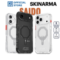 Ốp Lưng iPhone 17/17 Air/ 17 Pro/ 17 Pro Max SKINARMA SAIDO Mag-Charge Kèm Nút Bấm Thay Thế, Nút Góc Móc Dây Đeo
