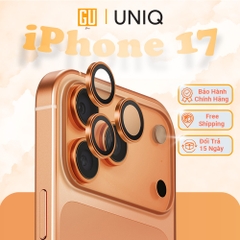 Kính Bảo Vệ Lens Camera iPhone 17 Pro/ 17 Pro Max UNIQ OPTIX ALUGUARD Khung Hợp Kim Nhôm Kính Cường Lực 9H