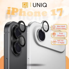 Kính Bảo Vệ Lens Camera iPhone 17/ 17 Air UNIQ OPTIX ALUGUARD Khung Hợp Kim Nhôm Kính Cường Lực 9H