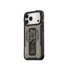 Ốp Lưng Cho iPhone 17 Pro Max SKINARMA AEGIS Trang Bị Lớp Giả Da Thuần Chay Chân Đế Tích Hợp Mag-Charge Sạc Không Dây