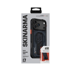 Ốp Lưng Cho iPhone 17 Pro Max SKINARMA AEGIS Trang Bị Lớp Giả Da Thuần Chay Chân Đế Tích Hợp Mag-Charge Sạc Không Dây