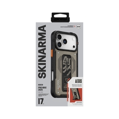 Ốp Lưng Cho iPhone 17 Pro Max SKINARMA AEGIS Trang Bị Lớp Giả Da Thuần Chay Chân Đế Tích Hợp Mag-Charge Sạc Không Dây