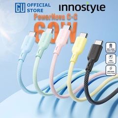 Cáp INNOSTYLE POWERNOVA 60W Type C to C Dài 1.5m USB2.0 Tốc Độ Truyền Dữ Liệu 480Mbps Thiết Kế TPE Sợi Bện