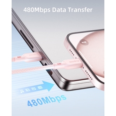 Cáp INNOSTYLE POWERNOVA 60W Type C to C Dài 1.5m USB2.0 Tốc Độ Truyền Dữ Liệu 480Mbps Thiết Kế TPE Sợi Bện