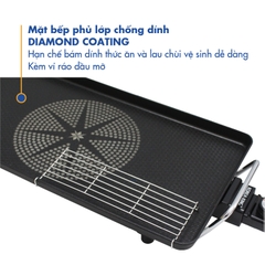 KGS-268 Vỉ nướng điện Korea King ( Điện áp: 220V/50Hz, Công suất: 1300W)-Hàng chính hãng