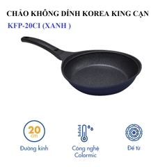 KFP-20CI Chảo không dính Korea King cạn đường kính 20cm, đáy màu xanh - Hàng chính hãng