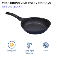 KFP-26CI Chảo không dính Korea King cạn, đường kính 26cm, đáy màu hồng - Hàng chính hãng