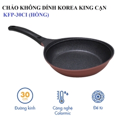 KFP-30CI Chảo không dính Korea King cạn, đường kính 30cm, đáy màu xanh - Hàng chính hãng