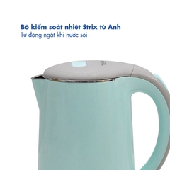 PWP-17P/G Bình đun siêu tốc Korea King - Màu hồng (220V/50Hz, 1.7L, 1850W) - Hàng chính hãng