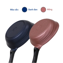 KFP-24CI Chảo không dính Korea King cạn, đường kính 24cm, đáy màu hồng - Hàng chính hãng