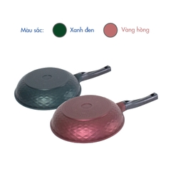 KFP-28DI Chảo cạn Diamond KOREA KING size 28 ( đáy màu xanh đen, vàng hồng)-Hàng chính hãng