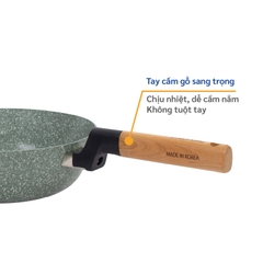 KW-26WI Chảo chống dính Woody Korea King ( chảo sâu, size 26cm, black) - Hàng chính hãng