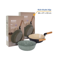 KW-26WI Chảo chống dính Woody Korea King ( chảo sâu, size 26cm, black) - Hàng chính hãng