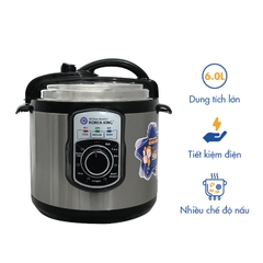 Nồi áp suất Korea King PEPC - 60STSN (220V/50HZ, công suất 1,000W, dung tích 6,0L)