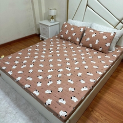 Bộ ga gối đũi xơ đậu 3 MÓN