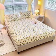 Bộ ga gối đũi xơ đậu 3 MÓN