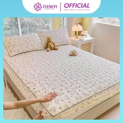 Bộ ga gối đũi xơ đậu 3 MÓN