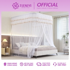Mùng ngủ không khoan tường điều chỉnh được chiều cao , dây kéo ròng rọc , hàng nhập khẩu nguyên bộ ,mẫu mới