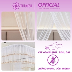 Mùng ngủ không khoan tường điều chỉnh được chiều cao , dây kéo ròng rọc , hàng nhập khẩu nguyên bộ ,mẫu mới