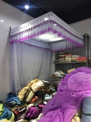 Mùng khung LÙA DỌC (LÙA ĐẦU) kiểu vuông inox chống muỗi -không kèm khung