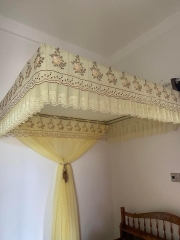 Bộ màn ngủ chống muỗi khoan tường khung vuông cố định inox, vải tuynh lạnh