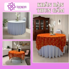 Khăn trải bàn thun gấm