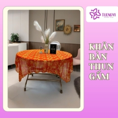 Khăn trải bàn thun gấm