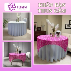 Khăn trải bàn thun gấm