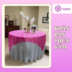 Khăn trải bàn thun gấm