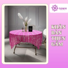 Khăn trải bàn thun gấm