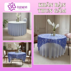 Khăn trải bàn thun gấm