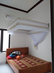 Bộ màn ngủ chống muỗi khoan tường khung vuông cố định inox, vải tuynh lạnh