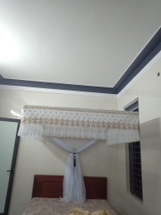 Bộ màn ngủ chống muỗi khoan tường khung vuông cố định inox, vải tuynh lạnh