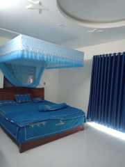 Bộ màn ngủ chống muỗi khoan tường khung vuông cố định inox, vải tuynh lạnh