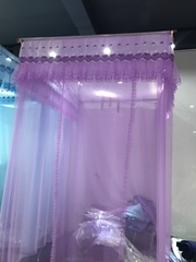 Bộ màn ngủ chống muỗi khoan tường khung vuông cố định inox, vải tuynh lạnh