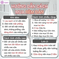 [SẢN PHẨM MẪU CỦA SAPO] RÈM CỬA DÁN TƯỜNG không khoan, không thanh treo chống nắng tốt