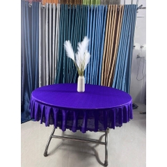 KHĂN TRẢI BÀN TRÒN 1.2M VẢI THUN ĐƯỢC MAY BÈO , ÉP NHIỆT HOA TILIP TRANG TRÍ BÀN TIỆC NHÀ Ở,NHÀ HÀNG, QUÁN ĂN