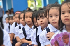 VẢI MAY ĐỒNG PHỤC HỌC SINH HÀNG TÔN GÂN