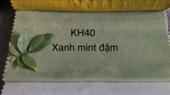 KITA-SAMI-KH-40:-VẢI NHUNG CAO CẤP - MÀU XANH CỐM