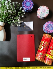 KITA-HAMI-29:-MÀU ĐỎ ĐÔ SẬM REAL RED VÂN ĐẾ VẢI