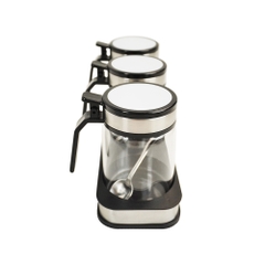Bộ 3 hộp đựng gia vị thuỷ tinh Kalpen SB2