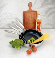 Chảo Inox 304 liền khối chống dính Daikin Kalpen Kazler