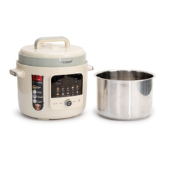 Nồi áp suất điện lòng nồi Inox 304 Kalpen P5 6L