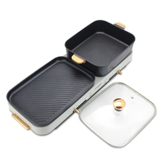 Bếp lẩu nướng hai khay tháo rời Kalpen PP99 4L