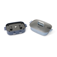 Bếp lẩu nướng hai ngăn tháo rời Kalpen PP66 6.5L