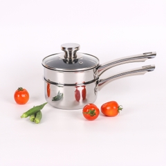 Bộ nồi chảo 2 món Inox 304 liền khối Kalpen Baby BB14 14cm