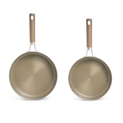 Chảo Inox 304 liền khối phủ Titanium Kalpen Dauer